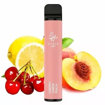 ELF BAR 1500 - Cherry Lemon Peach 5% Nikotin Einweg e-Zigarette