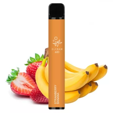 ELF BAR 600 - Strawberry Banana 2% Nikotin Einweg e-Zigarette