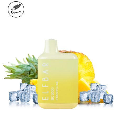 ELF BAR BC3000 - Pineapple Ice 5% Nikotin Einweg e-Zigarette - Aufladbar