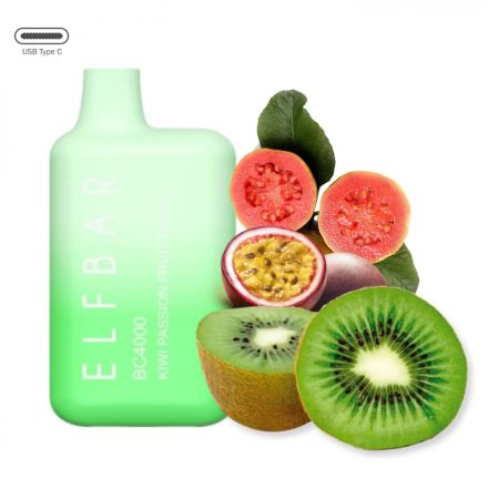 ELF BAR BC4000 - Kiwi Passionfruit Guava 5% Nikotin Einweg e-Zigarette - Aufladbar
