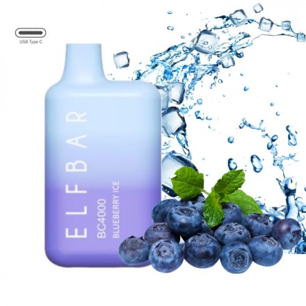 ELF BAR BC4000 - Blueberry Ice 5% Nikotin Einweg e-Zigarette - Aufladbar