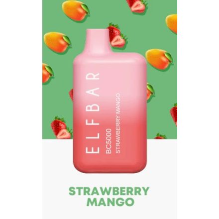 ELF BAR BC5000 - Strawberry Mango 5% Nikotin Einweg e-Zigarette - Aufladbar