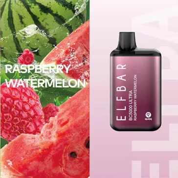 ELF BAR BC5000 Ultra - Raspberry Watermelon 5% Nikotin Einweg e-Zigarette - Aufladbar