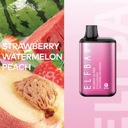 ELF BAR BC5000 Ultra - Strawberry Watermelon Peach 5% Nikotin Einweg e-Zigarette - Aufladbar