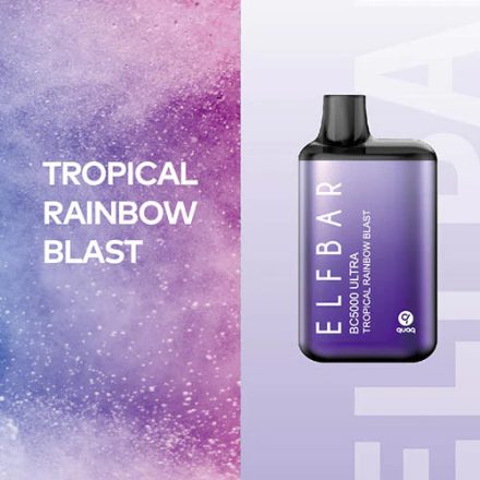 ELF BAR BC5000 Ultra - Tropical Rainbow Blast 5% Nikotin Einweg e-Zigarette - Aufladbar