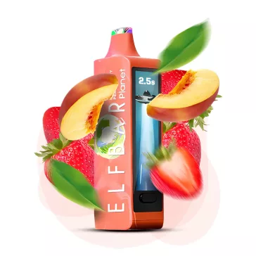 ELF BAR Planet 25000 Strawberry Peach+ 5% Nikotin Einweg E-Zigarette Vape