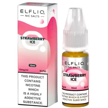   Elf Bar ELFLIQ – Strawberry Ice 20mg Nic Salt E-Liquid 10ml