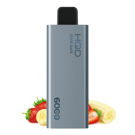 HQD Cuvie Slick 6000 - Strawberry Banana 5% Nikotin Eingweg e-Zigarette