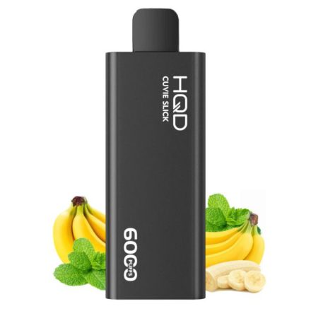 HQD Cuvie Slick 6000 - Banana Ice 5% Nikotin Eingweg e-Zigarette