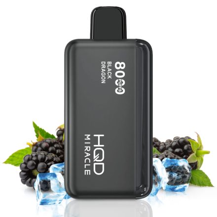 HQD Miracle 8000 - Black Ice 5% Nikotin Eingweg e-Zigarette