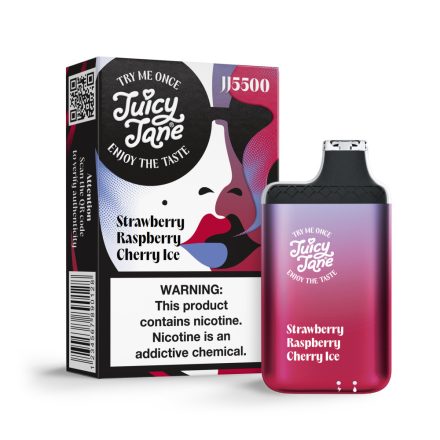 Juicy Jane JJ5500 - Strawberry Raspberry Cherry Ice 5% Nikotin Eingweg e-Zigarette