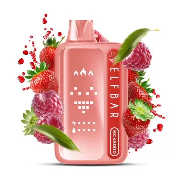 ELF BAR BC45000 Red Raspberry Strawberry 5% Einweg Vape, E-Zigarette