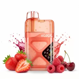 Vozol Neon 60000 Strawberry Raspberry Cherry 5% Einweg Vape, E-Zigarette