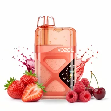 Vozol Neon 60000 Strawberry Raspberry Cherry 5% Einweg Vape, E-Zigarette