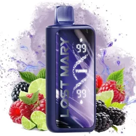Lost Mary MT50000 Blackberry Raspberry Lime 5% Einweg Vape, E-Zigarette