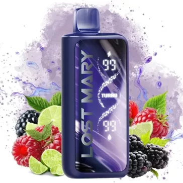 Lost Mary MT50000 Blackberry Raspberry Lime 5% Einweg Vape, E-Zigarette